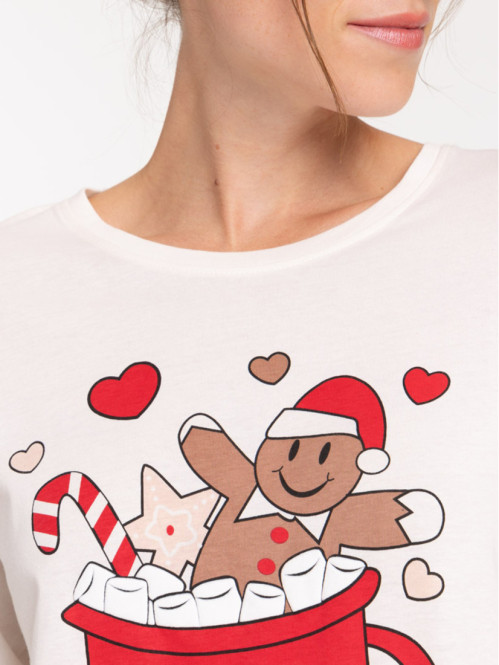 Pyjama noël coeur femme Pyjama noël coeur femme