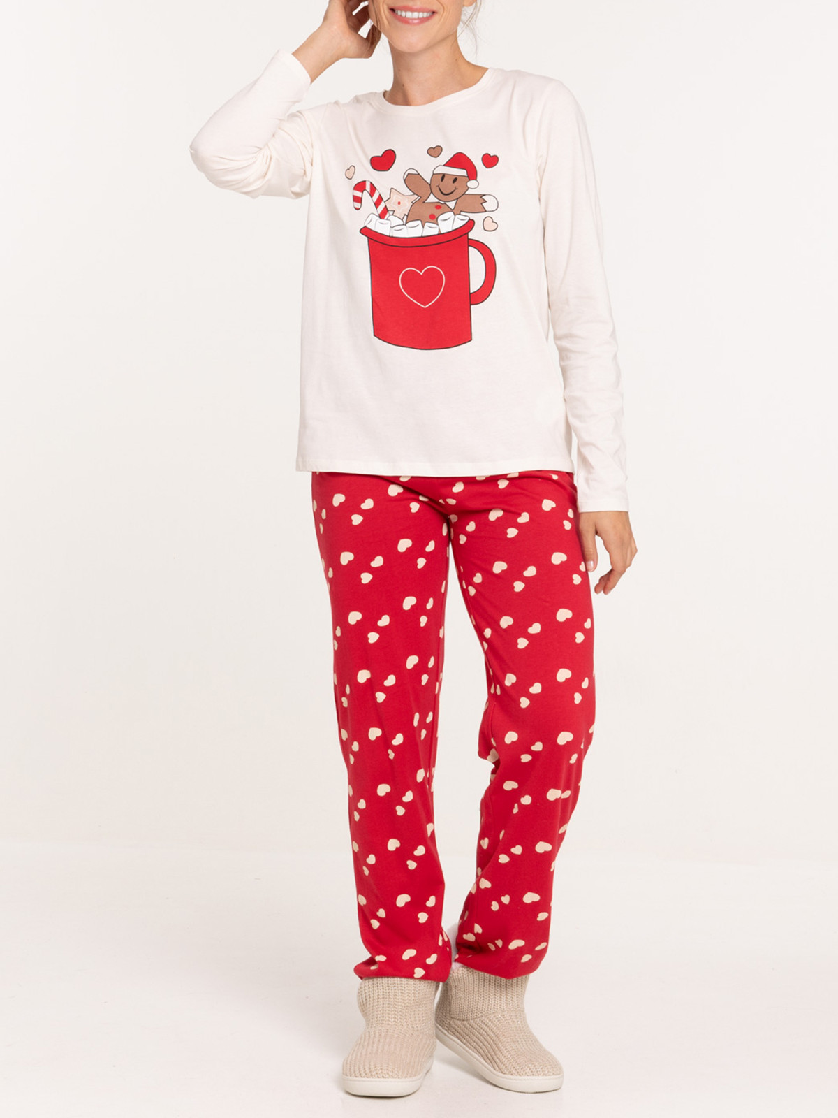 Pyjama noël coeur femme Pyjama noël coeur femme