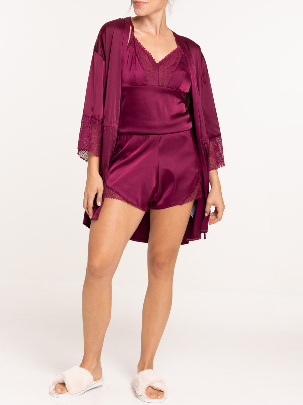 Kimono coloris figue femme