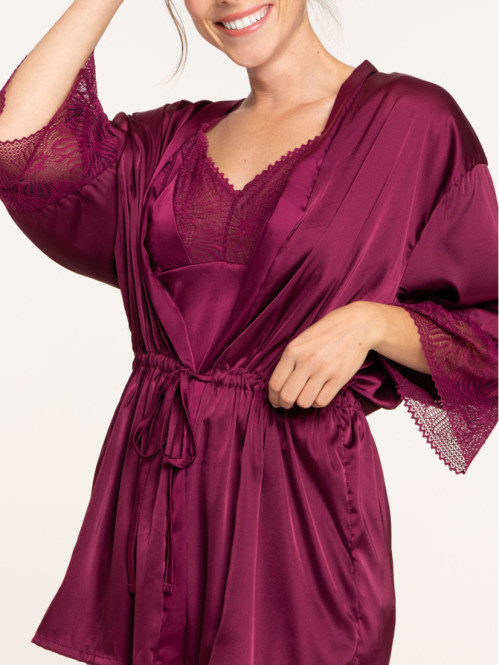 Kimono coloris figue femme