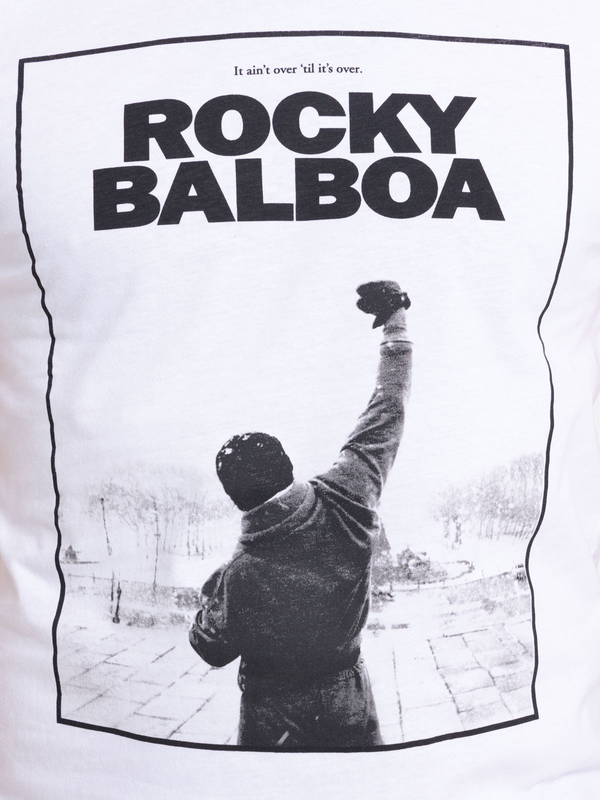 T-shirt Rocky Balboa blanc homme