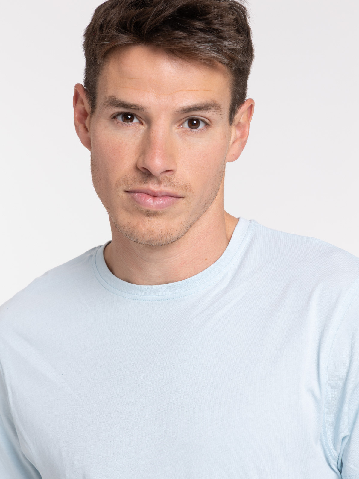 T-shirt slim fit coloris givré homme