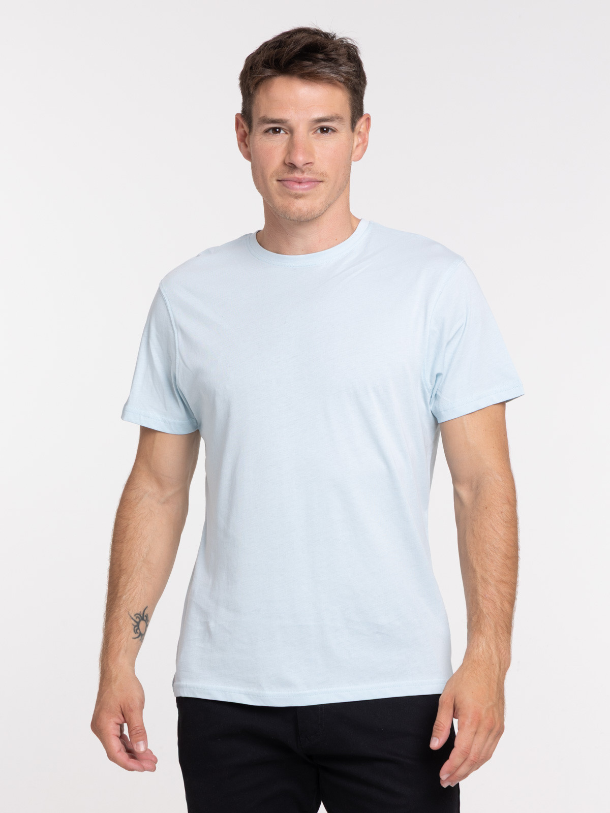 T-shirt slim fit coloris givré homme