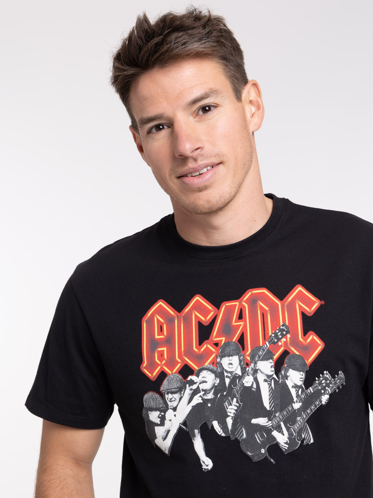 T-shirt ACDC coloris noir homme