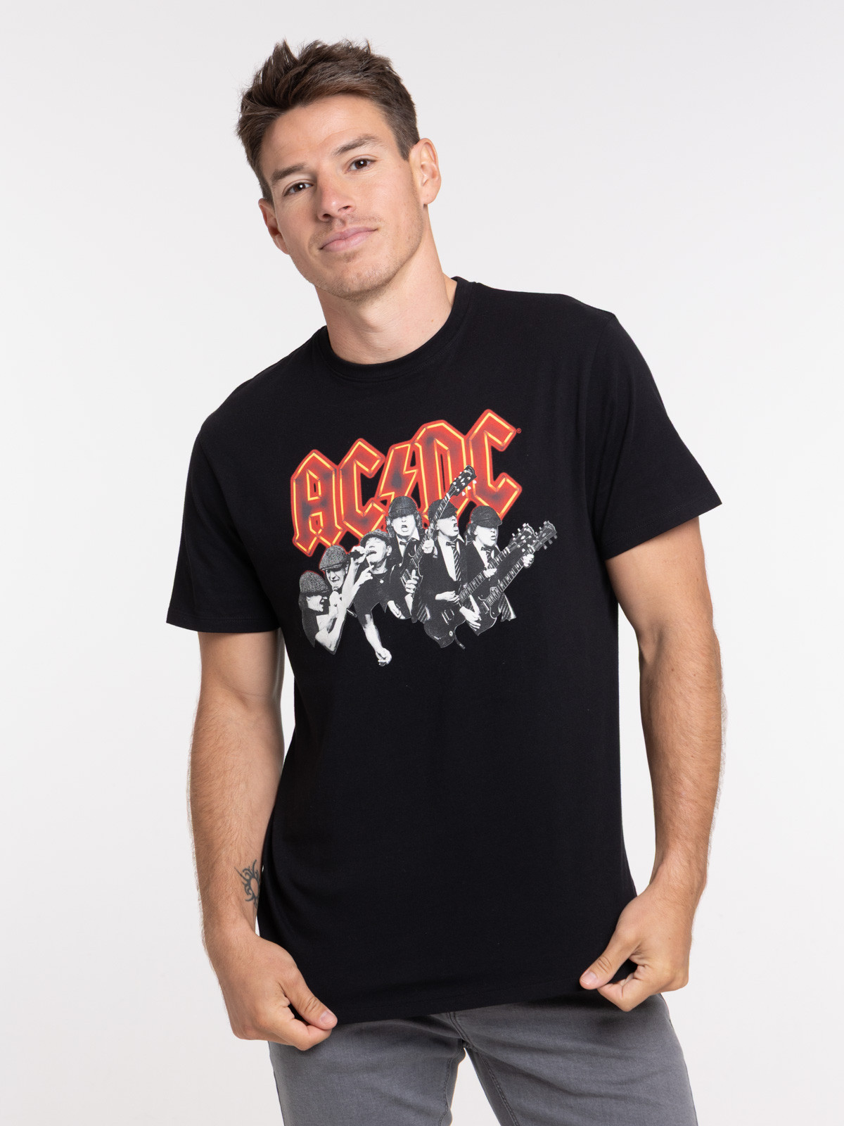 T-shirt ACDC coloris noir homme