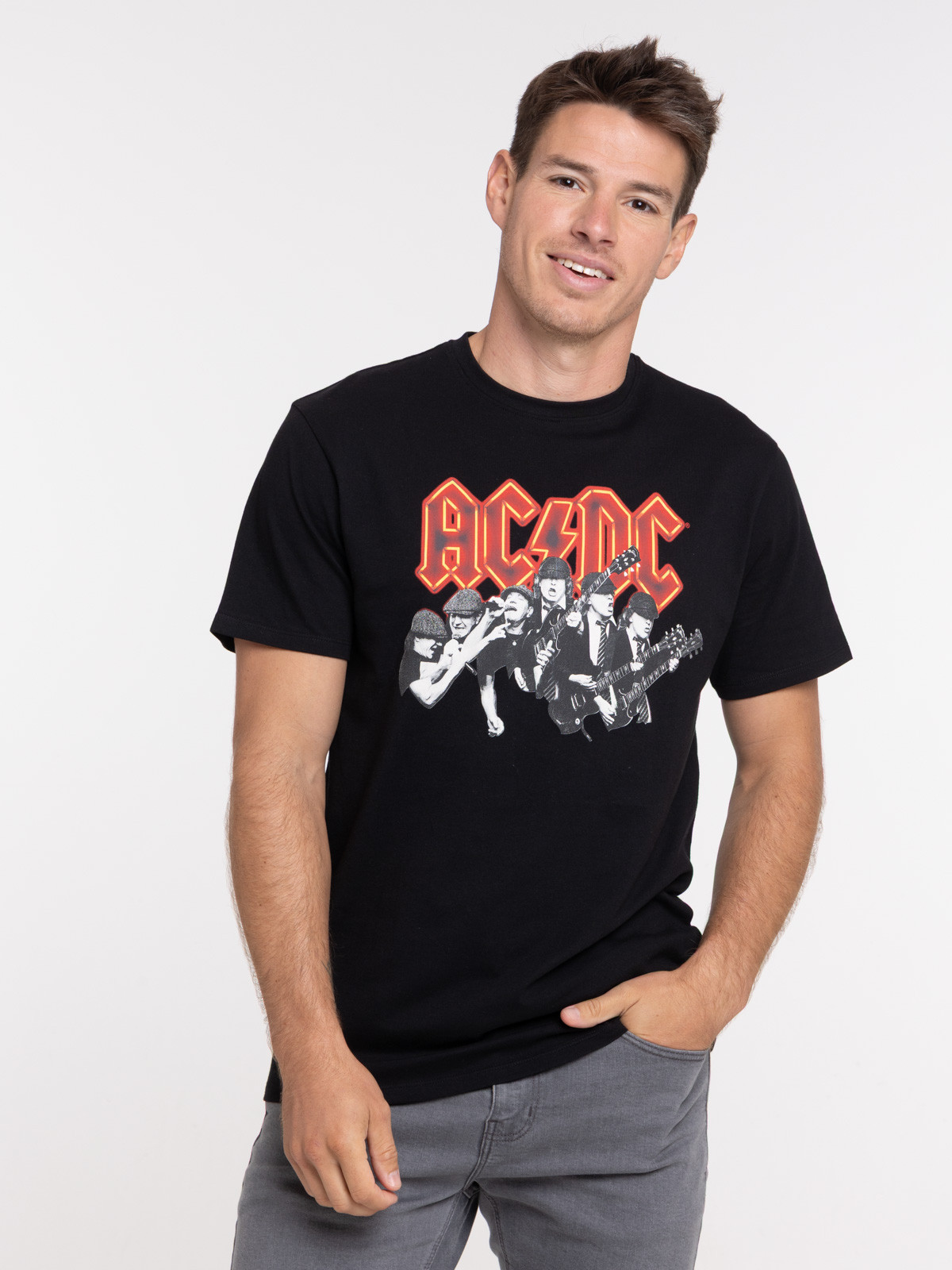 T-shirt ACDC coloris noir homme