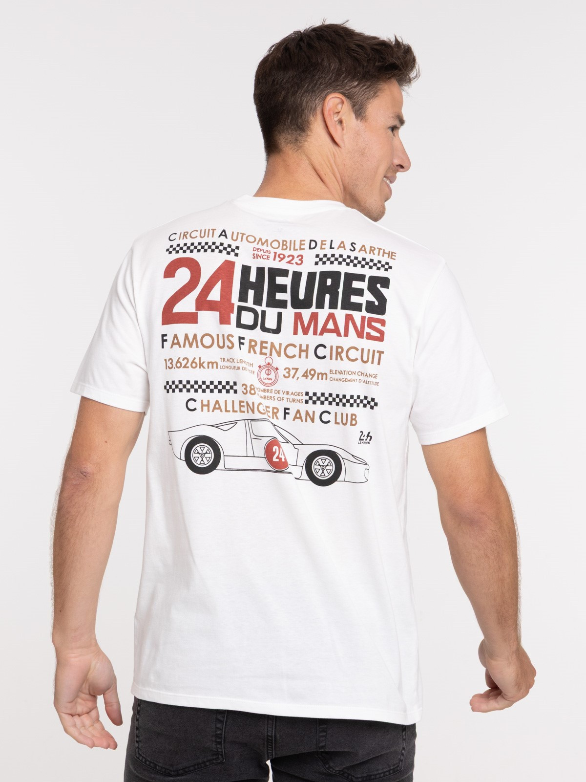 T-shirt 24h du Mans ivoire homme