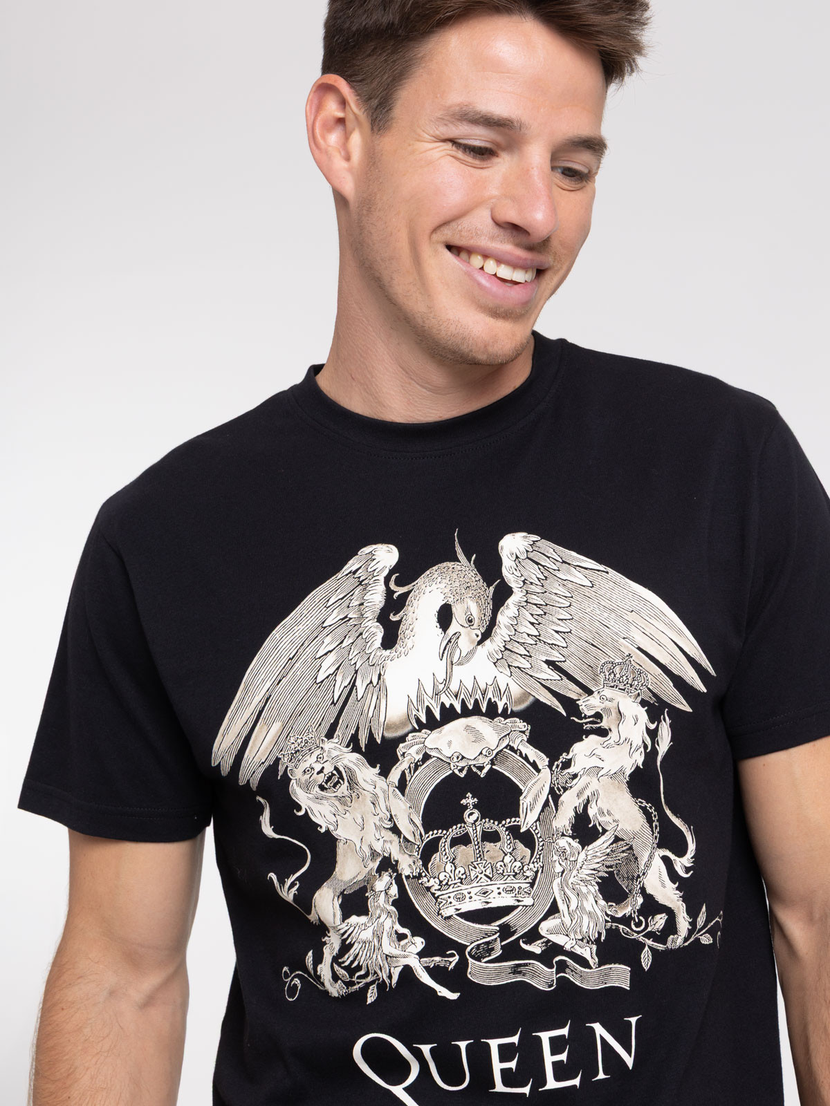 T-shirt Queen noir homme