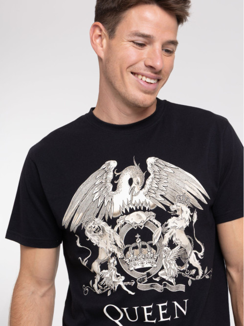 T-shirt Queen noir homme