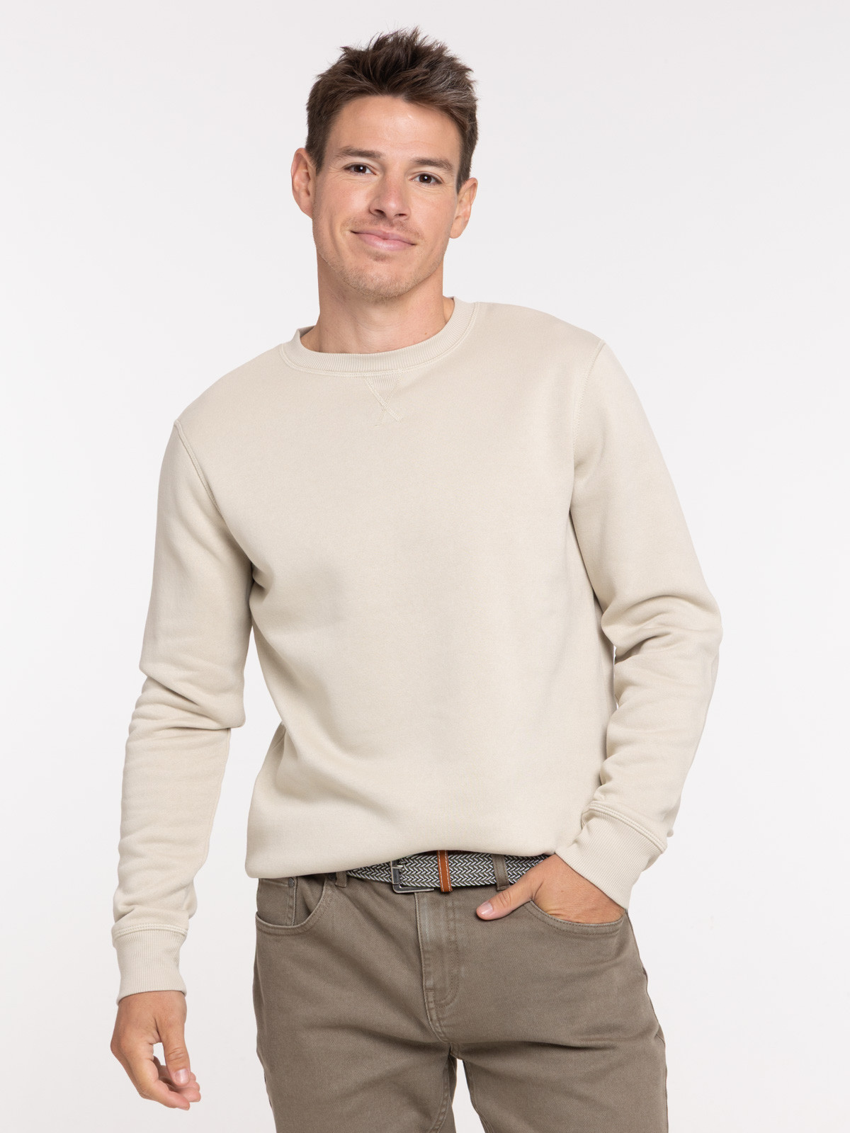 Sweat uni col rond homme Sweat uni col rond homme