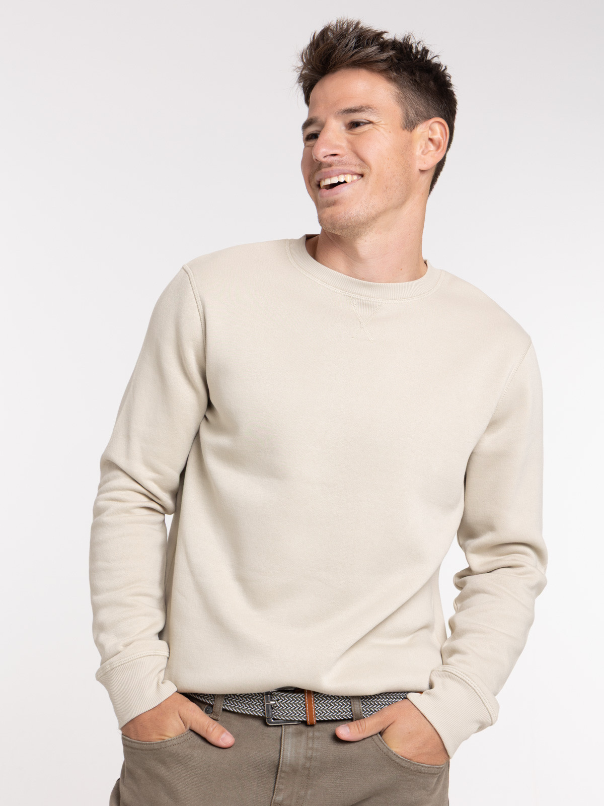 Sweat uni col rond homme Sweat uni col rond homme