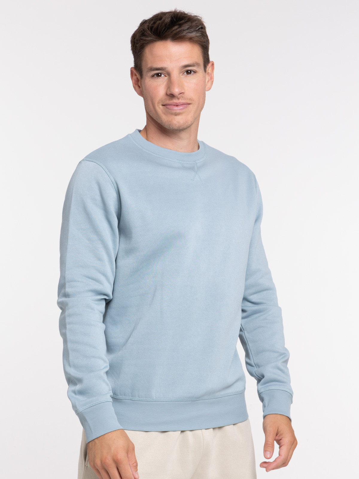 Sweat basique ardoise clair homme Sweat basique ardoise clair homme