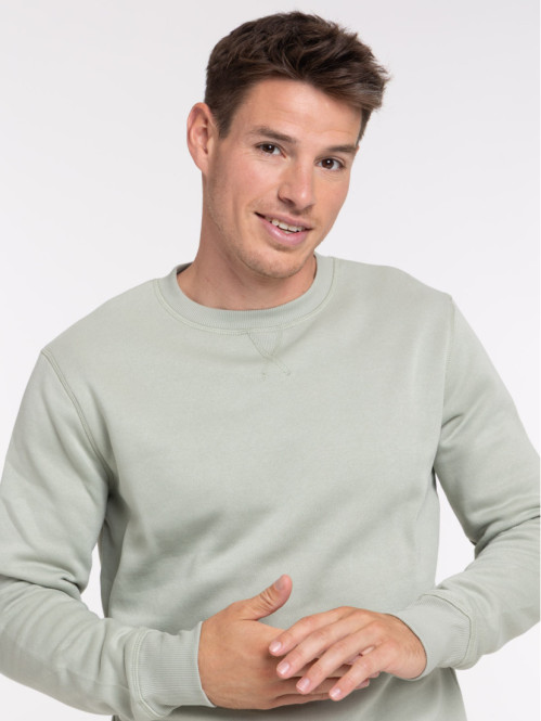 Sweat basique coloris sauge...