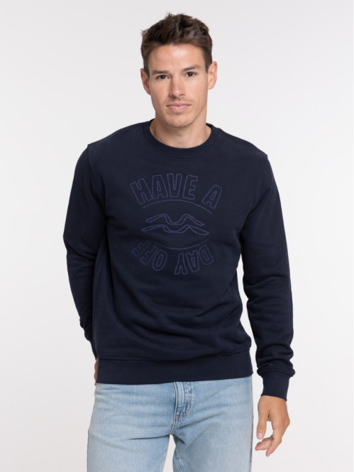 Sweat col rond message...