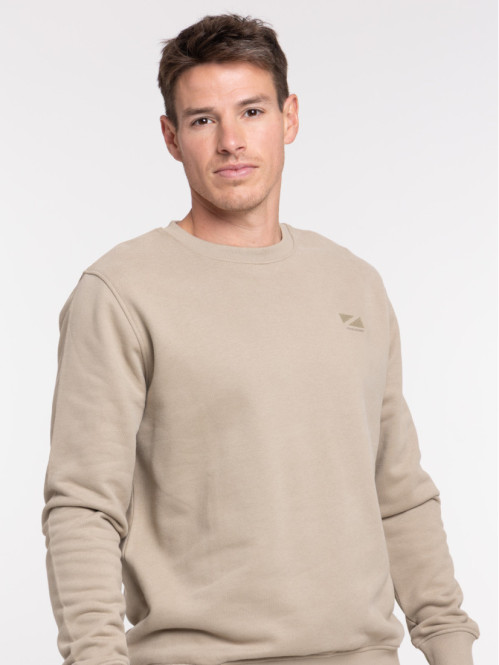 Sweat uni motif poitrine homme