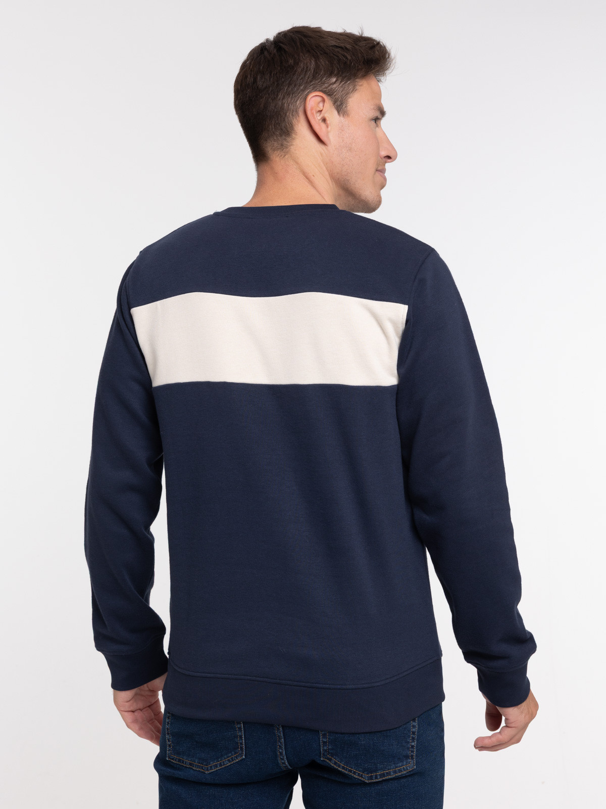 Sweat bicolore col rond homme Sweat bicolore col rond homme