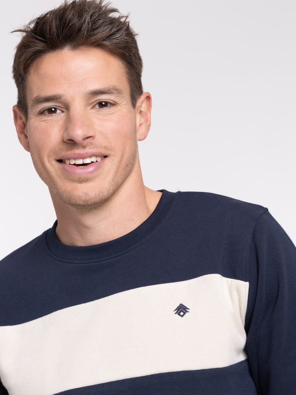 Sweat bicolore col rond homme Sweat bicolore col rond homme