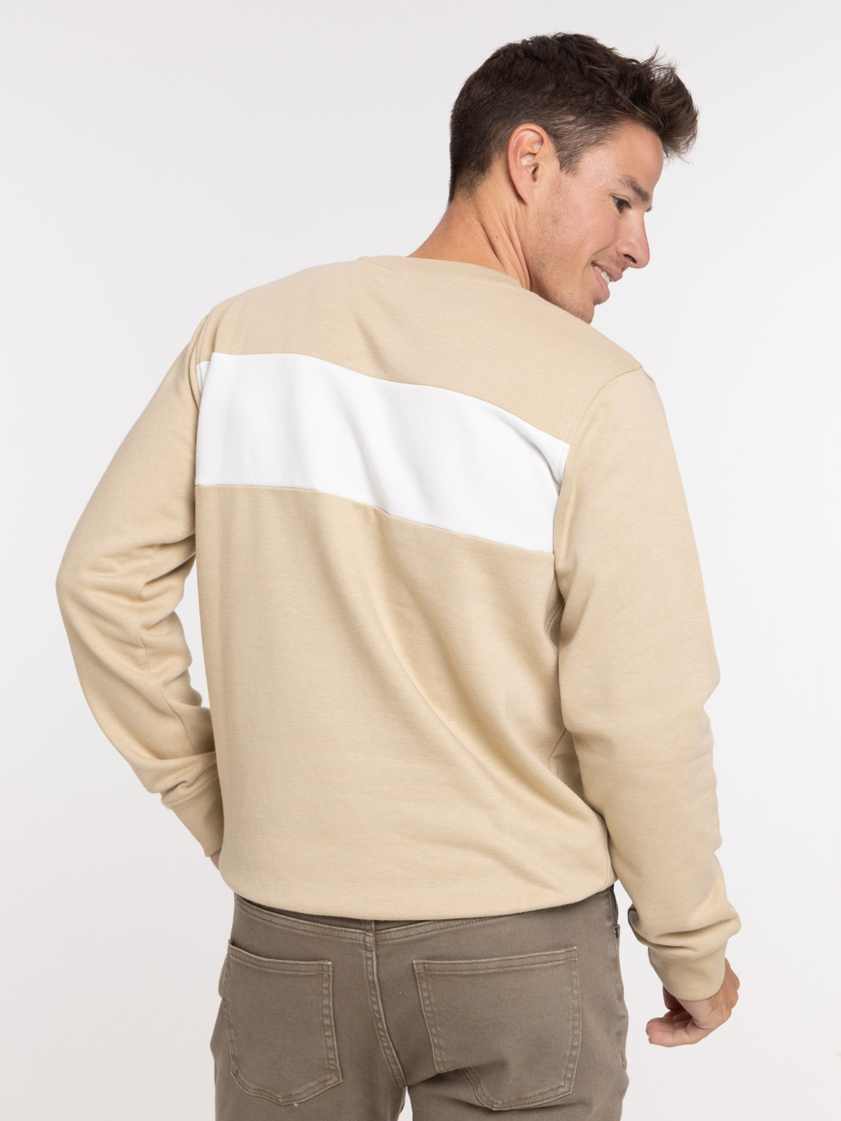 Sweat bicolore homme