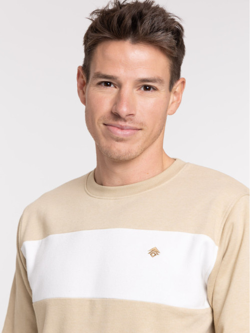Sweat bicolore homme