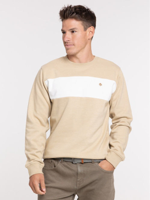 Sweat bicolore homme