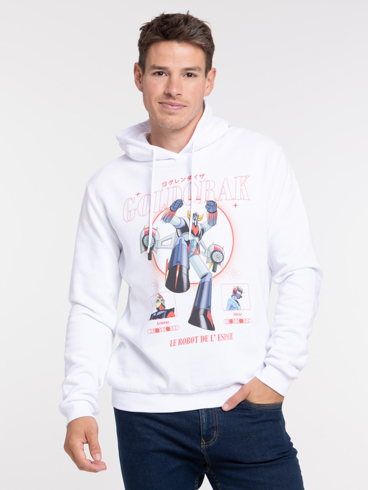 Sweat à capuche goldorak homme