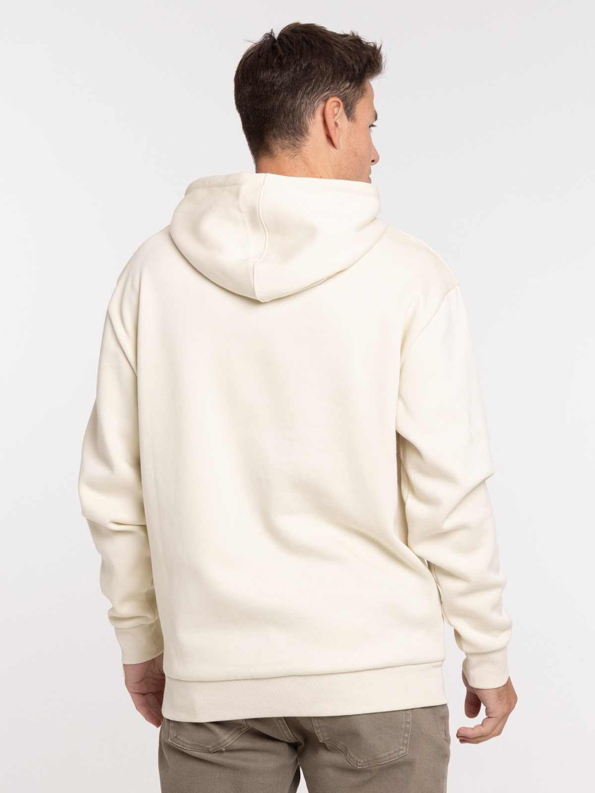 Sweat à capuche imprimé relief homme