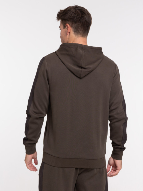 Sweat zippé à capuche homme