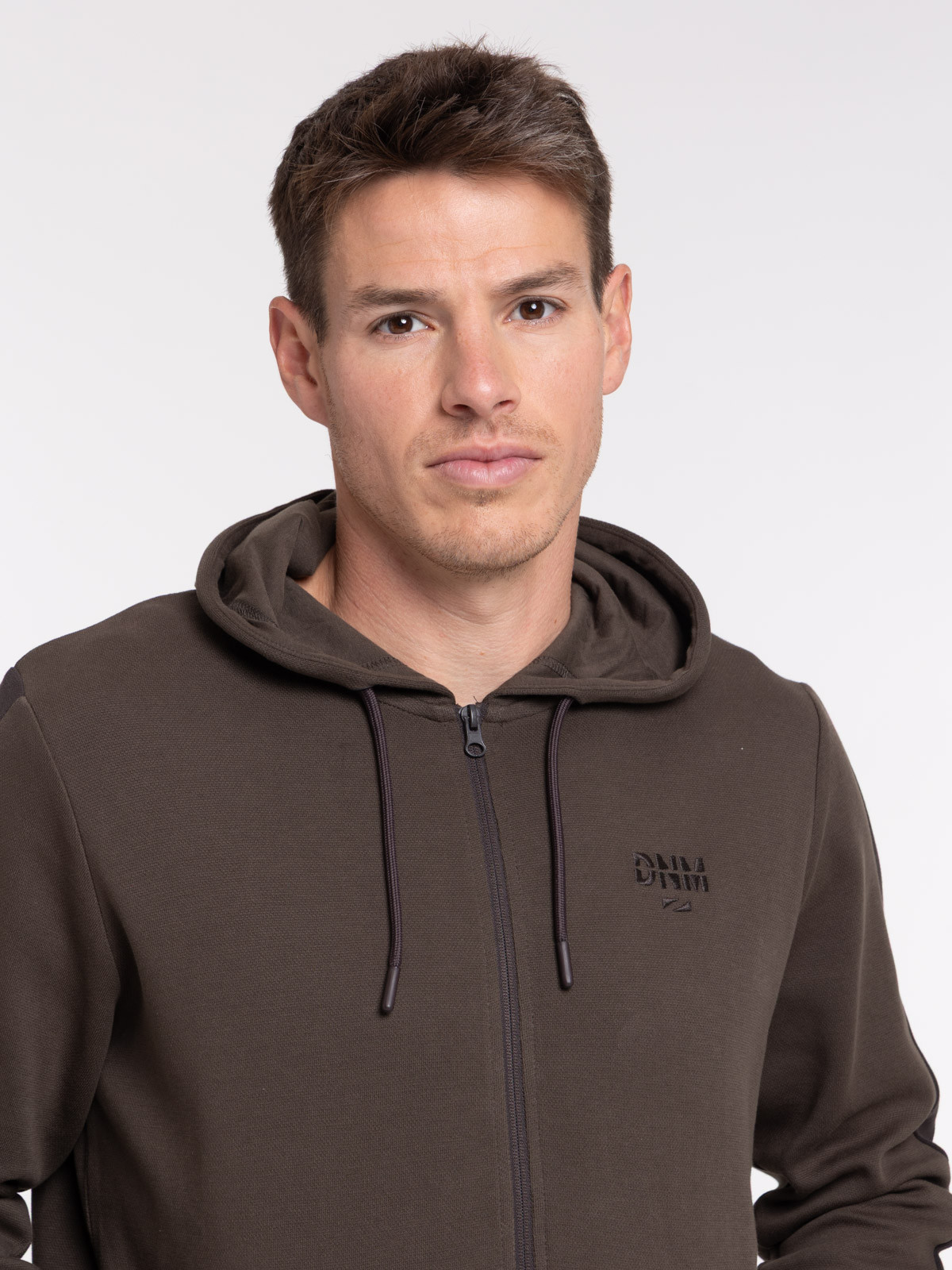 Sweat zippé à capuche homme