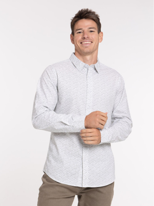 Chemise fleurie manches...