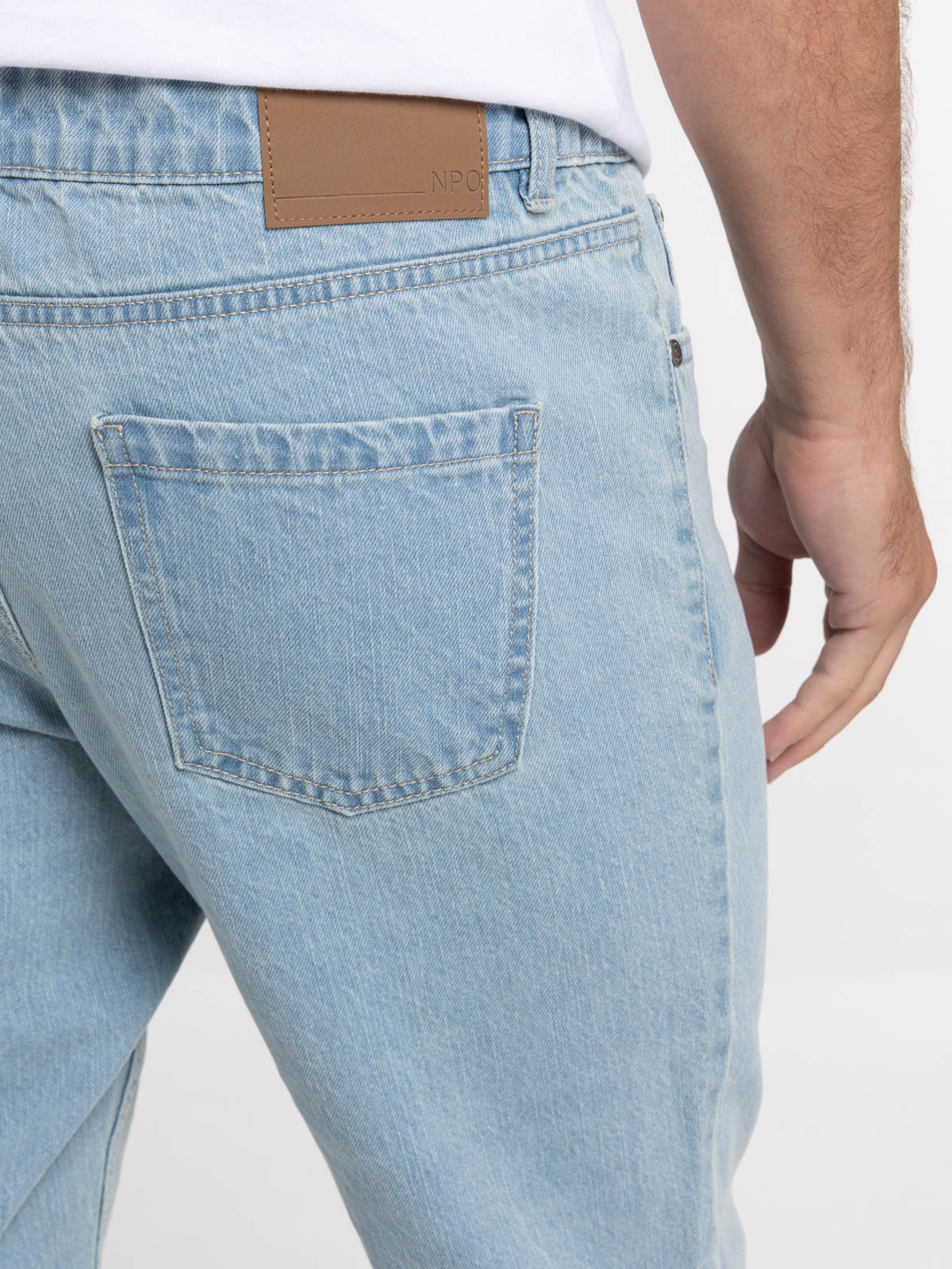 Jean coupe straight bleached homme Jean coupe straight bleached homme