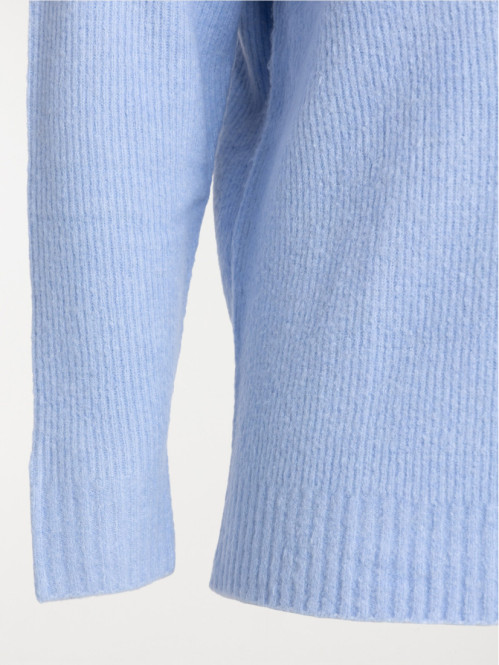 Pull col V côtelé grande...