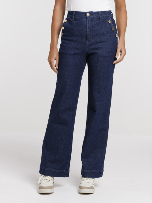 Jean wide leg coloris brut...