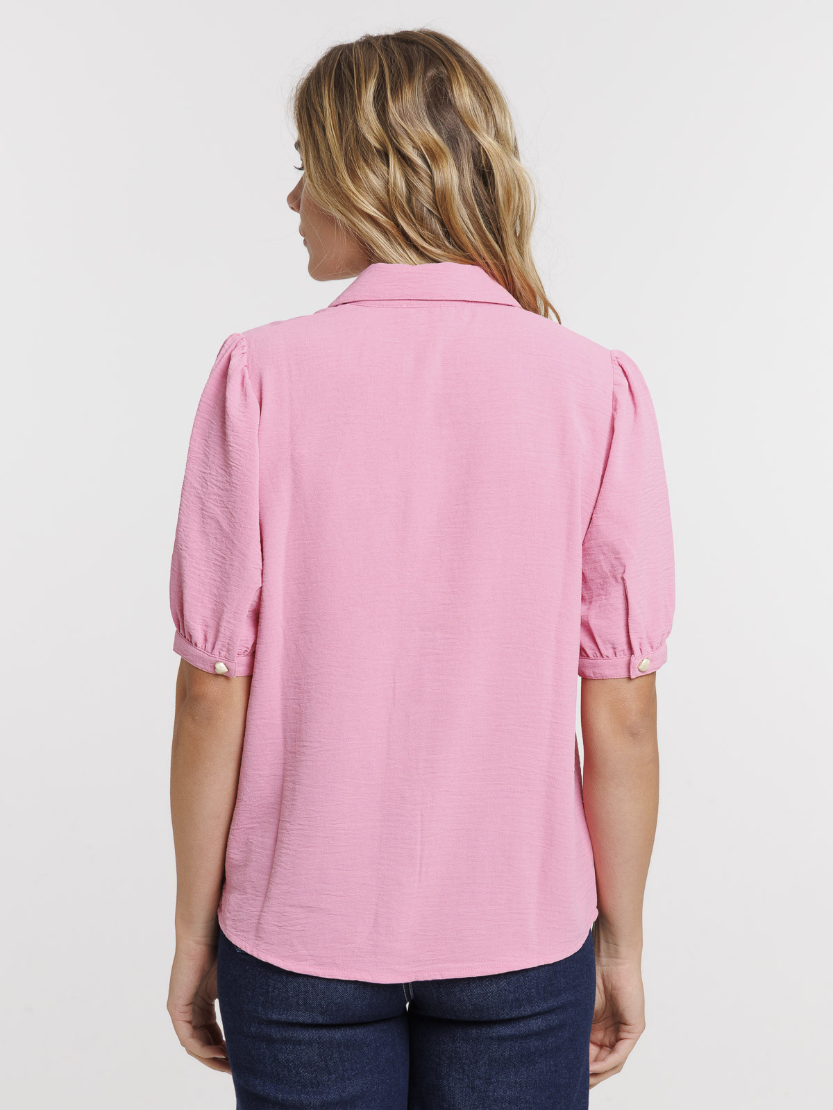 Chemise boutons coeurs femme