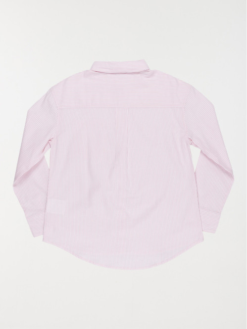 Chemise rayée rose poudrée...
