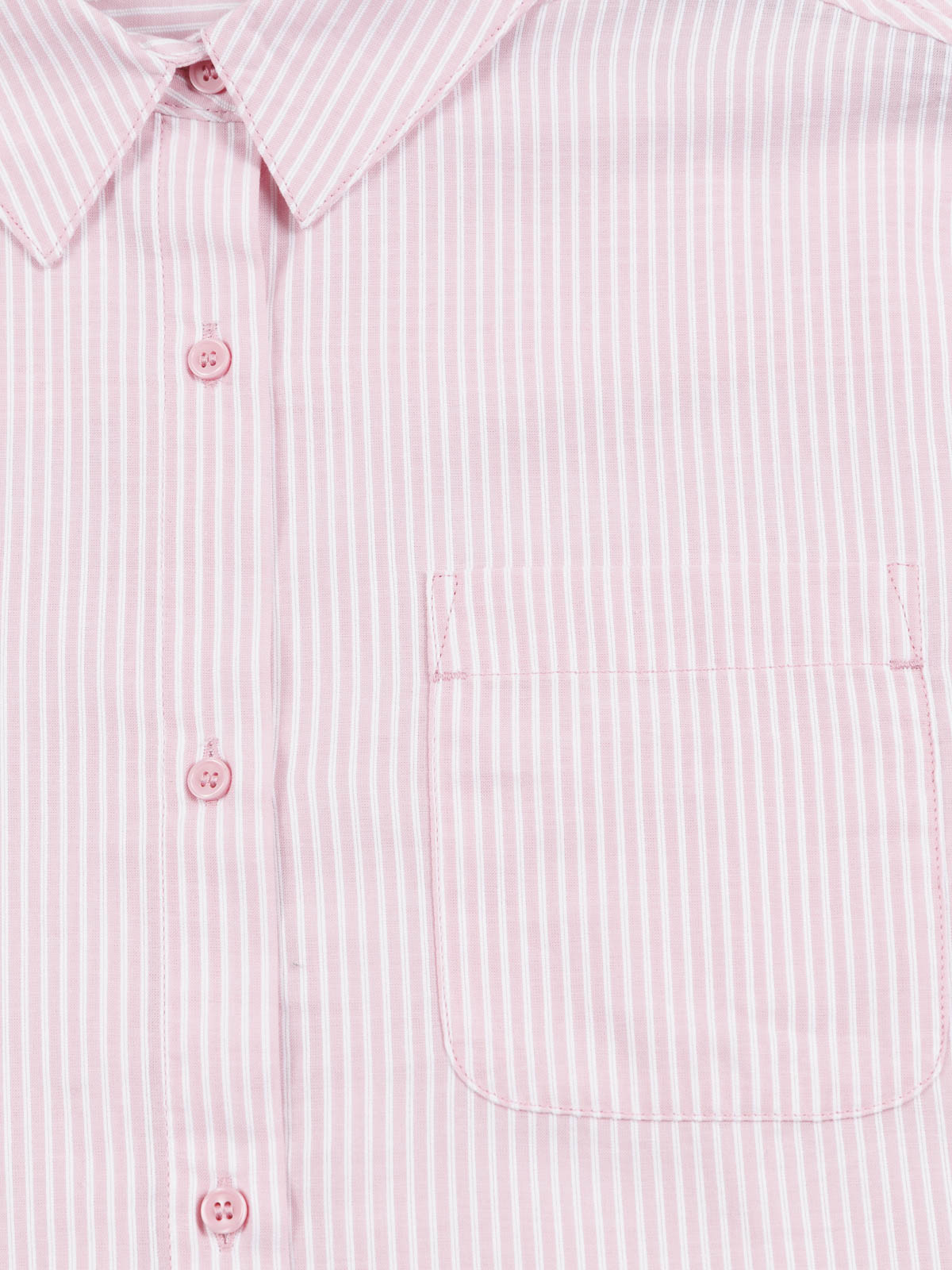 Chemise rayée rose poudrée fille (XXS-M)