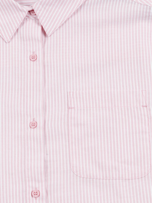Chemise rayée rose poudrée...