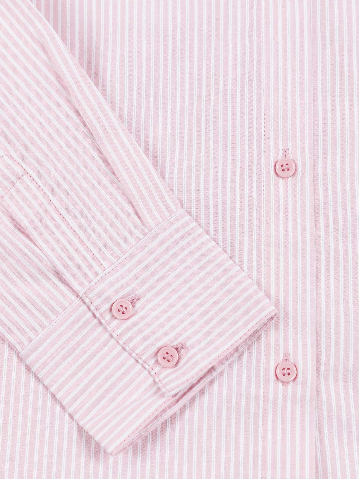 Chemise rayée rose poudrée fille (XXS-M)