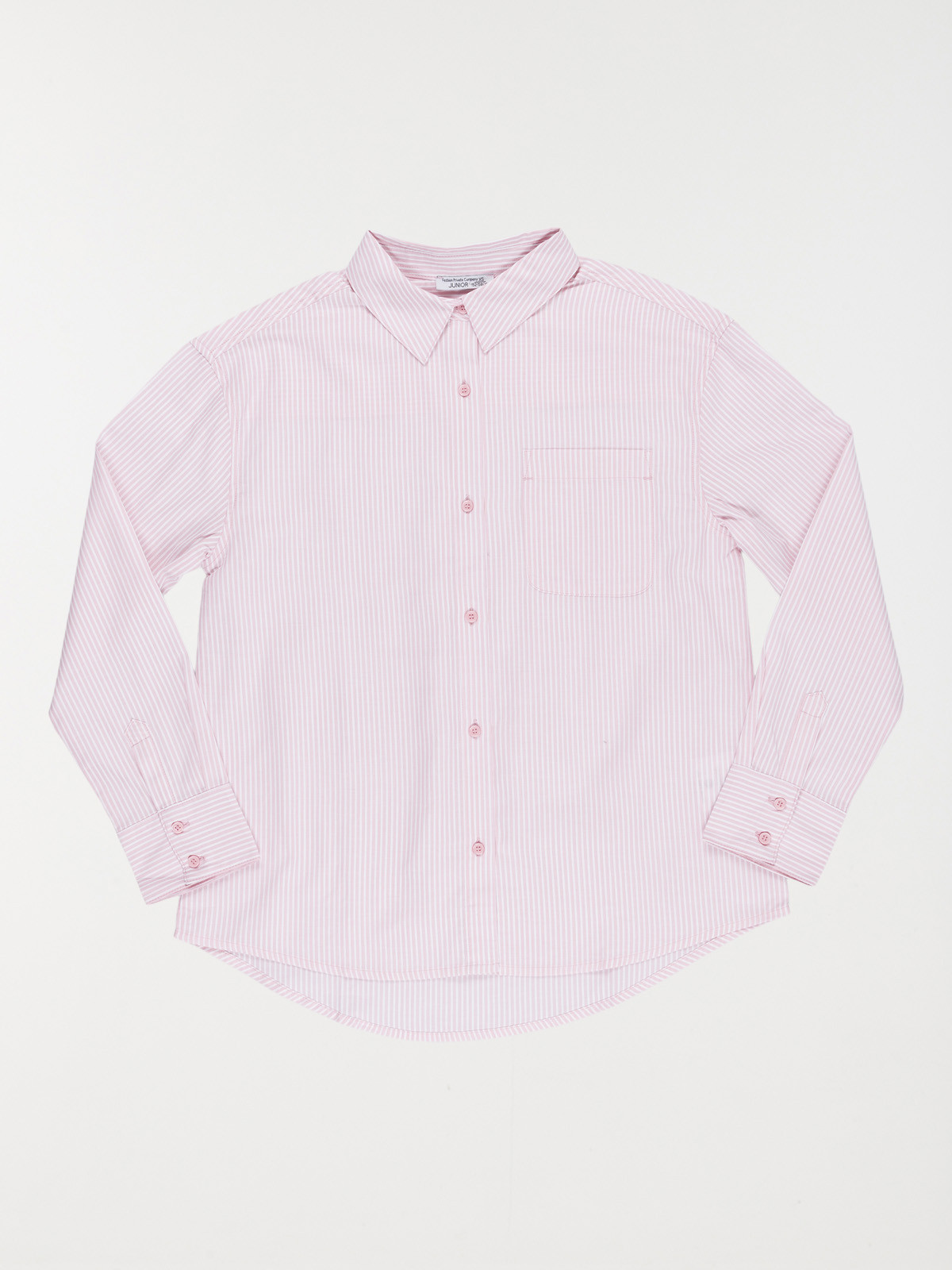 Chemise rayée rose poudrée fille (XXS-M)