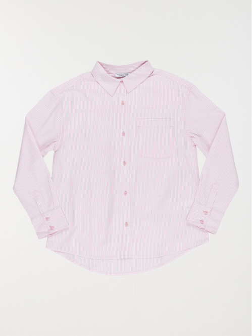 Chemise rayée rose poudrée...