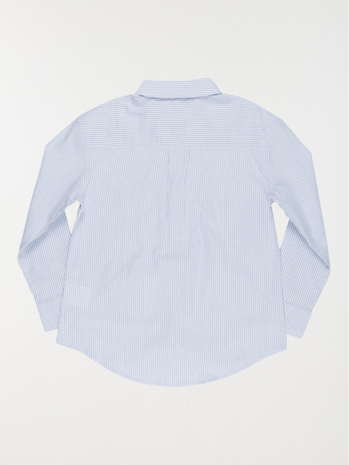 Chemise rayée bleue fille...