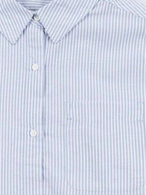 Chemise rayée bleue fille...
