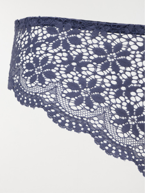 Shorty dentelle outremer...