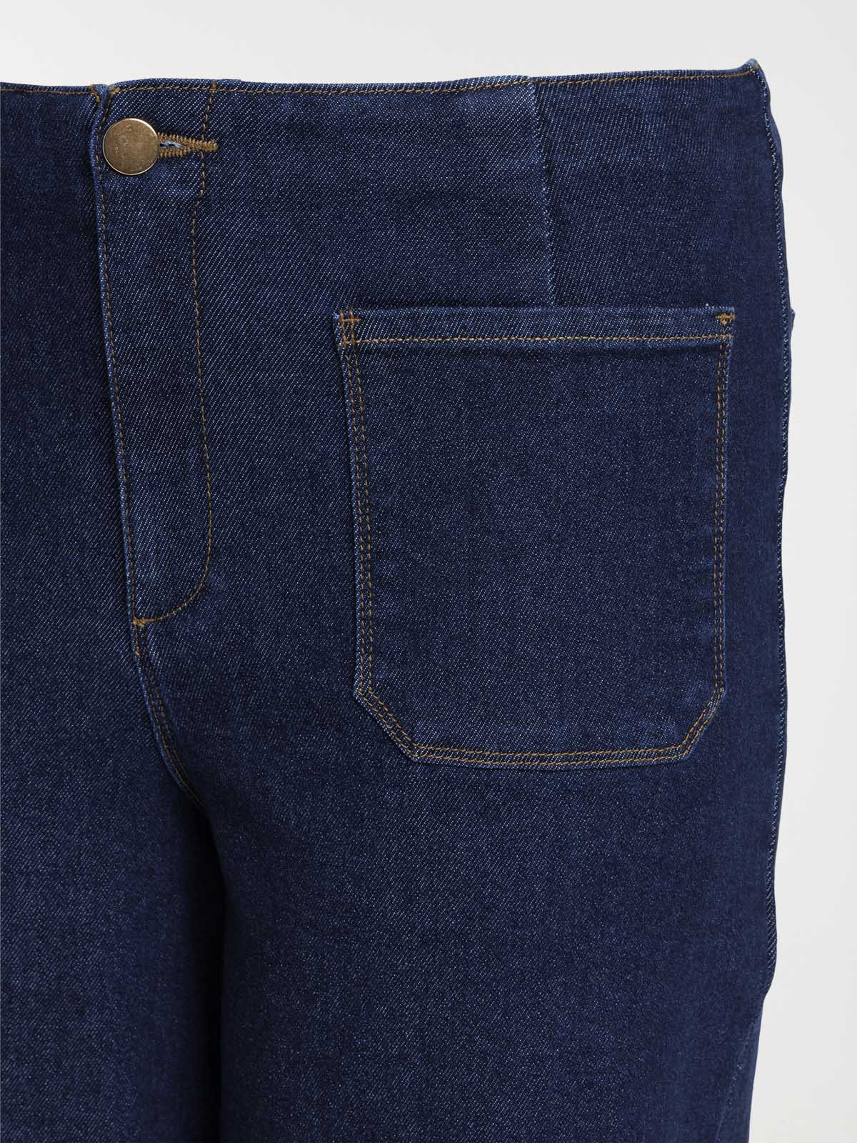 Jean coupe wide leg grande taille femme