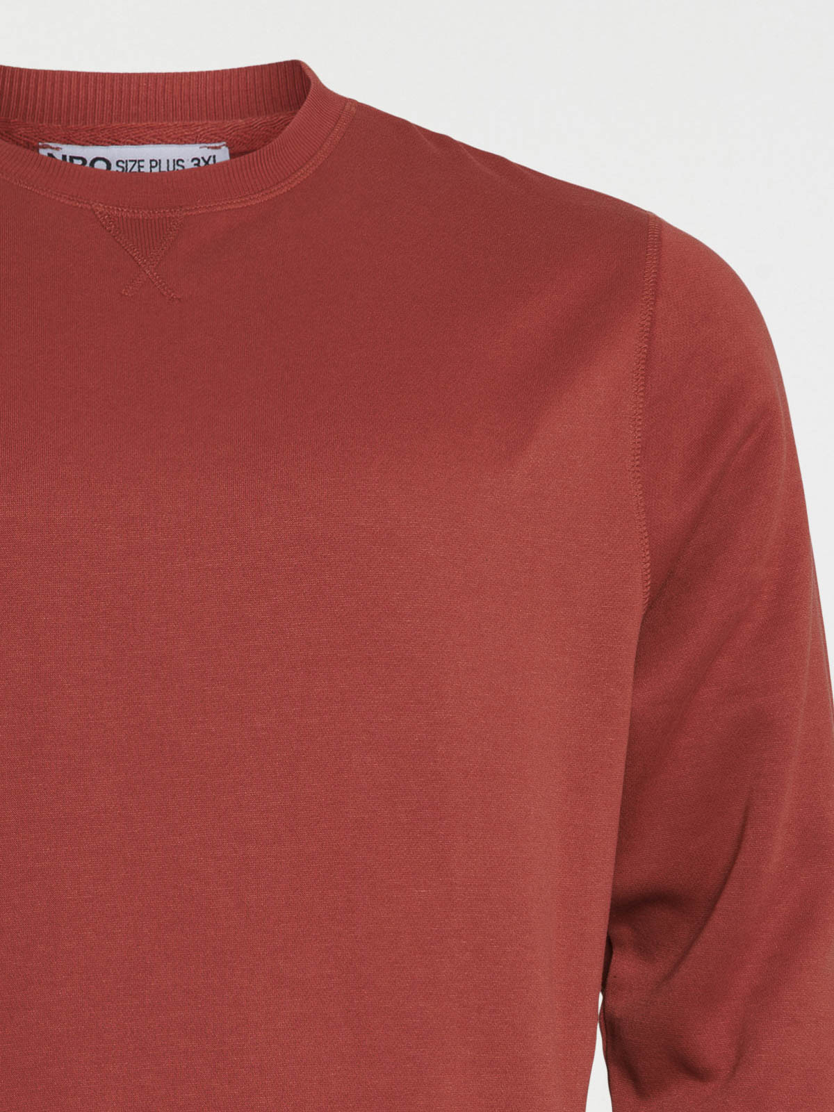 Sweat tomette foncée grande taille homme