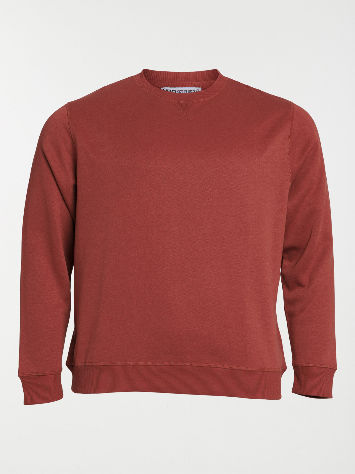 Sweat tomette foncée grande taille homme