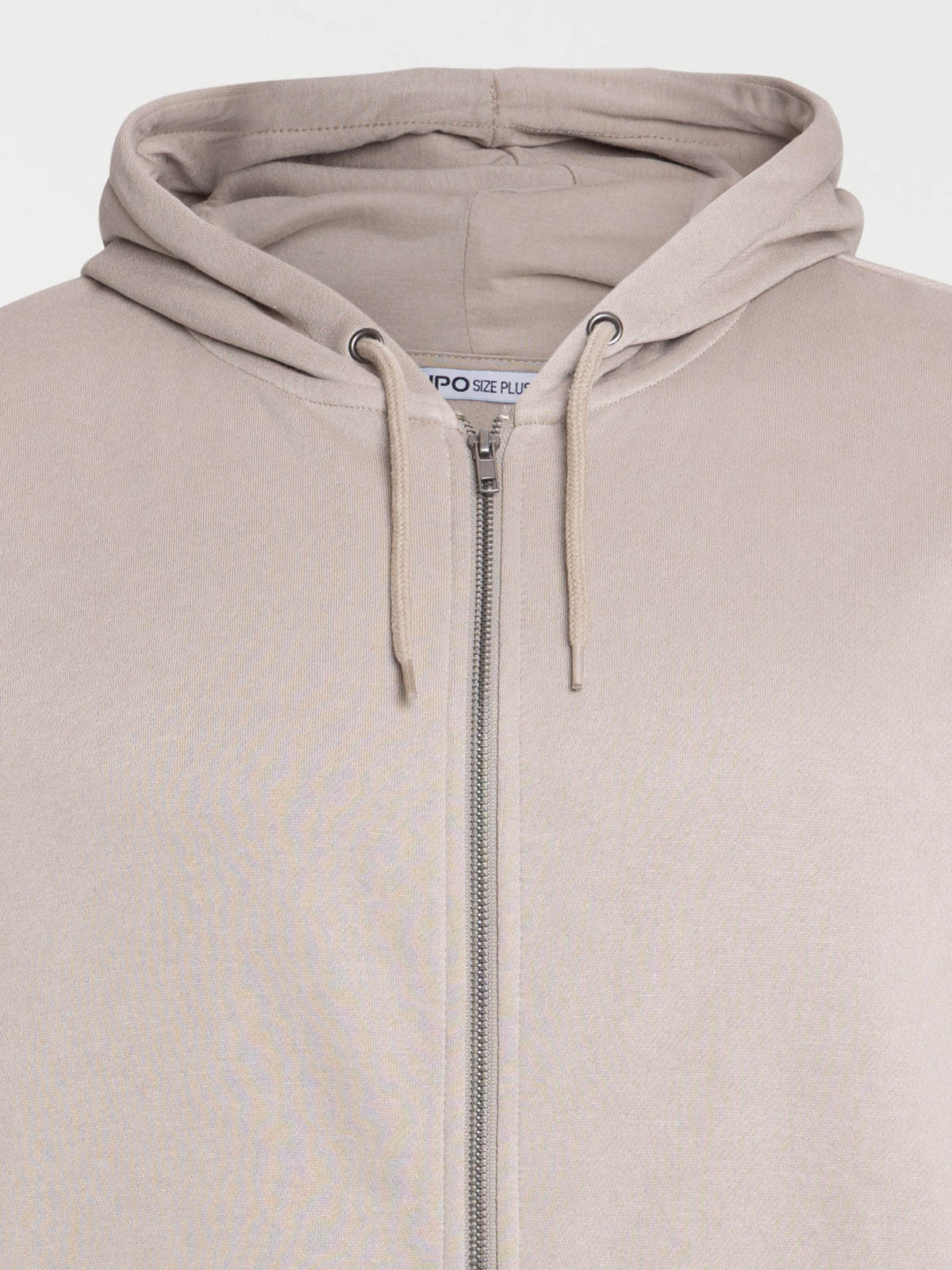 Sweat capuche zippé grande taille homme