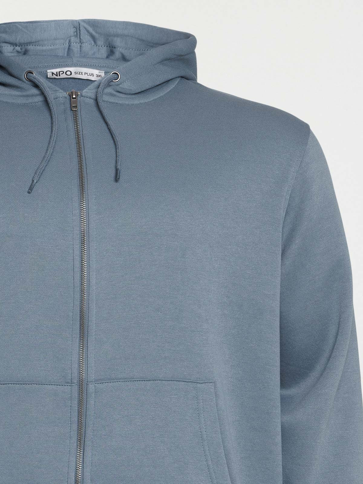 Sweat zippé capuche grande taille homme