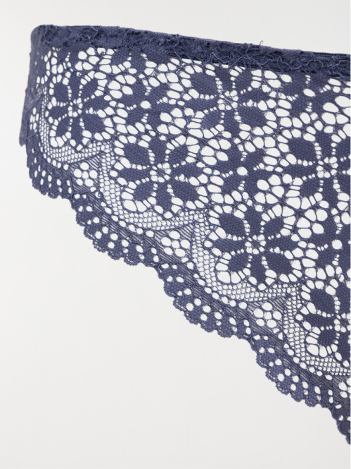 Tanga dentelle outremer...