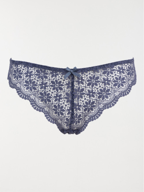 Tanga dentelle outremer...