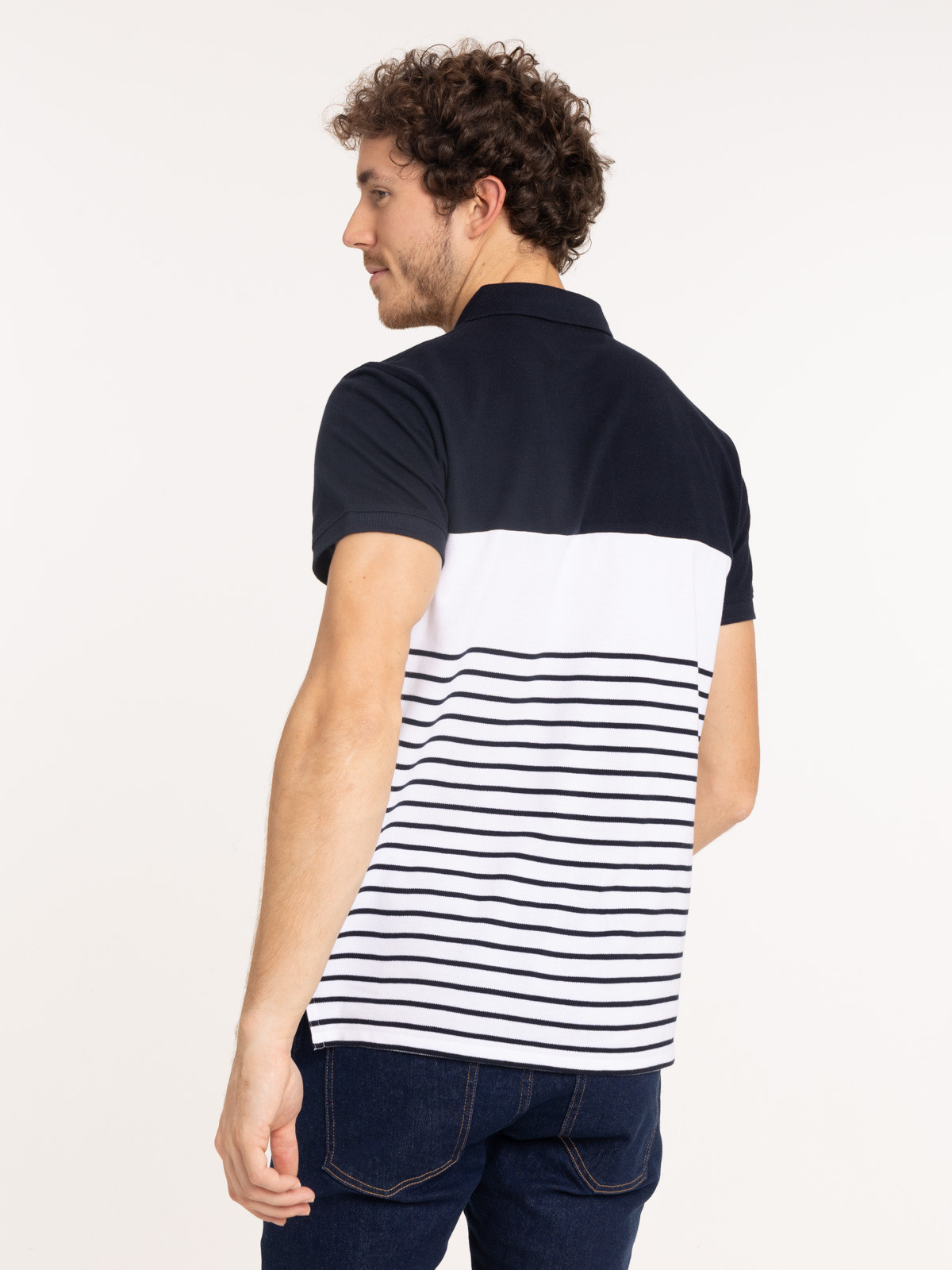 Polo marinière homme